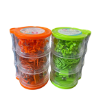 OLAMI ESC/COM- DISPENS PORTA CLIPS-CHINCHE-BINDERS 3X COL (CJX12 U)